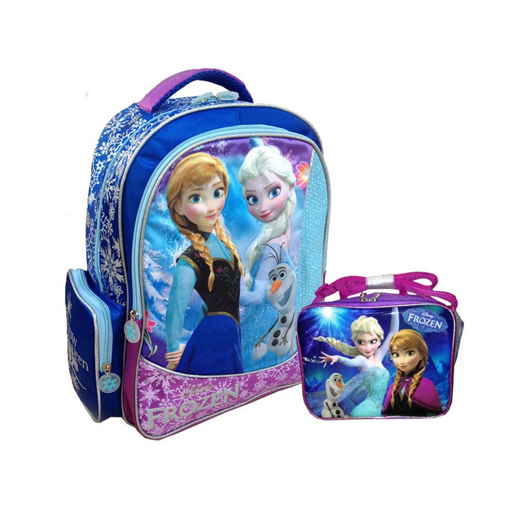Comfortable High-End Handmade Frozen School Bag And Frozen Lunch Bag