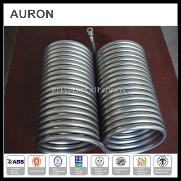Auron/heatwelltp304lrefrigerationコイルパイプ/tp321冷凍コイルチューブ/ss冷凍コイル熱問屋・仕入れ・卸・卸売り