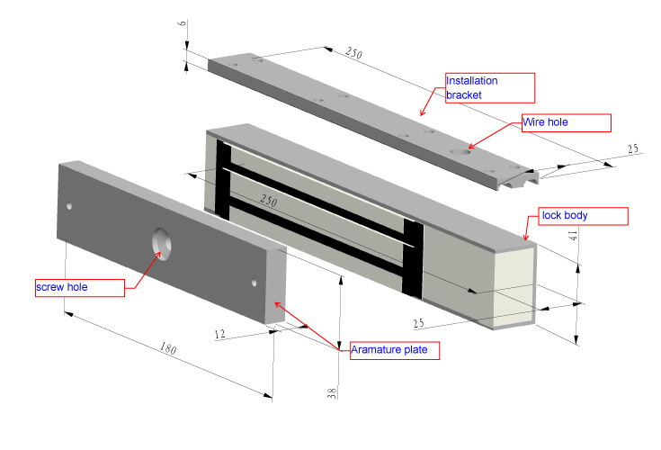 How does the electromagnetic door lock work