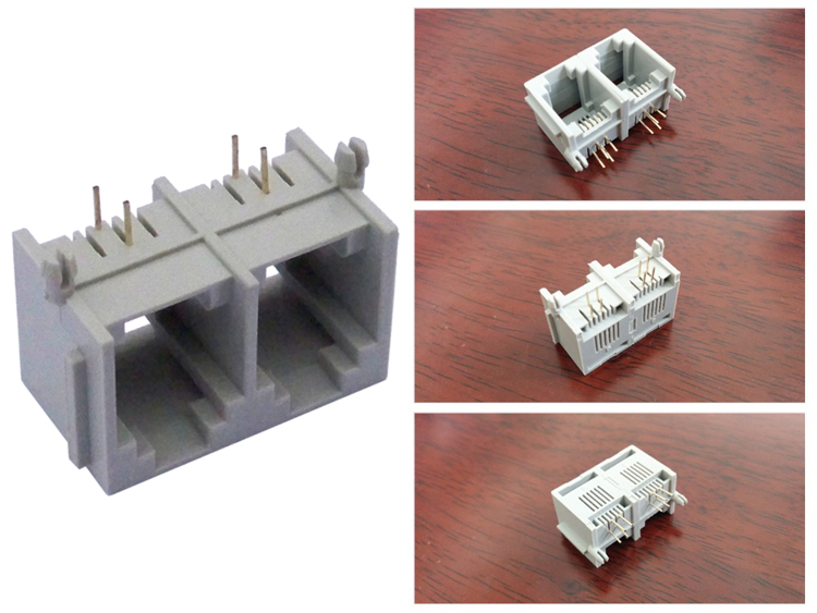 55シリーズ1x22ポート6p4crj11pcbモジュラーコネクタ仕入れ・メーカー・工場