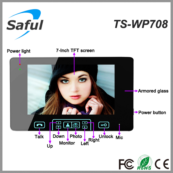 ナイトビジョンワイヤレスビデオドア電話safults-wp708中国の工場問屋・仕入れ・卸・卸売り