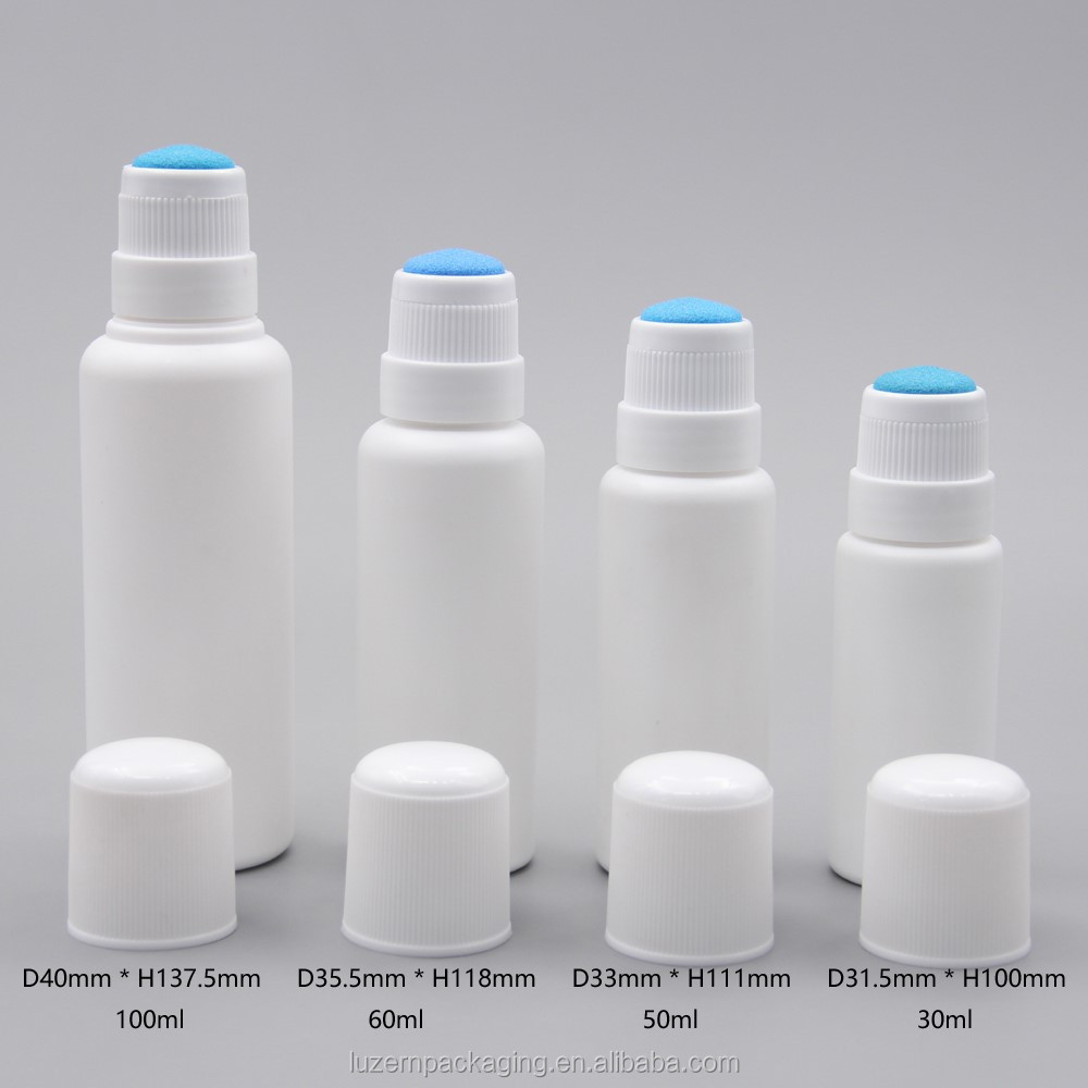 Empty Hdpe Plastic Bottle With Brush Applicator Sponge Buy Bottle