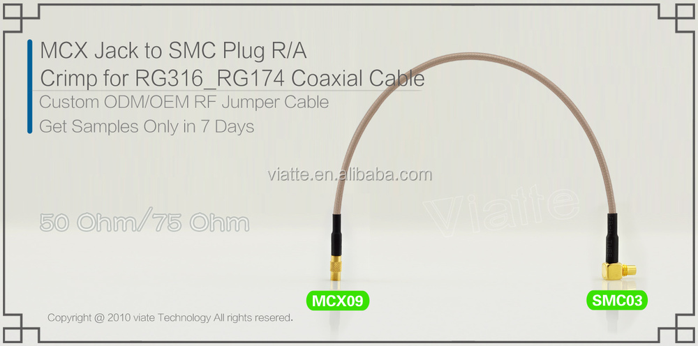 カーラジオmcxコネクタ、 rfジャンパケーブルスーパーフレックス付ケーブルアセンブリrg58/rg6仕入れ・メーカー・工場