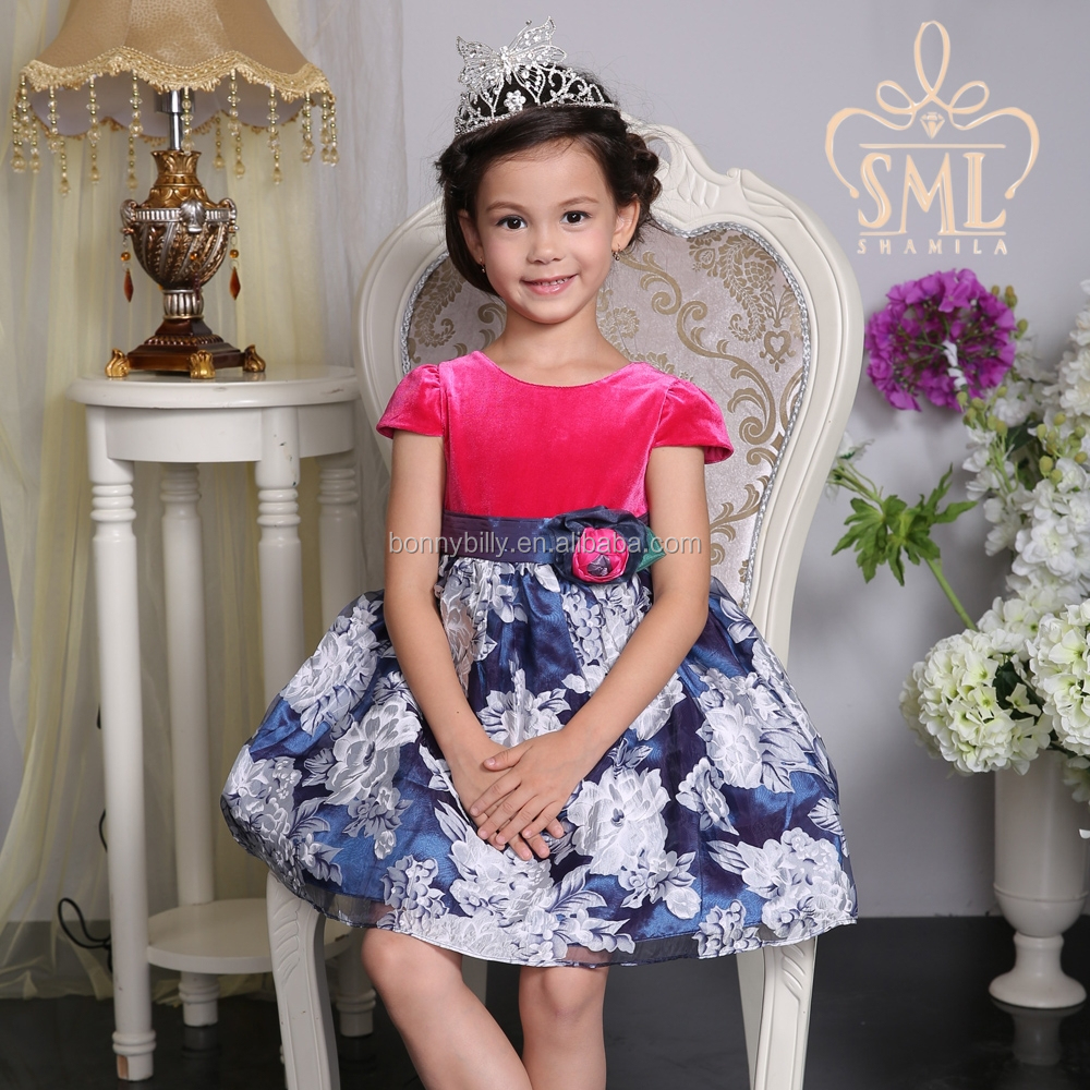 cap sleeve velvet girls party dresses,party gown dresses for