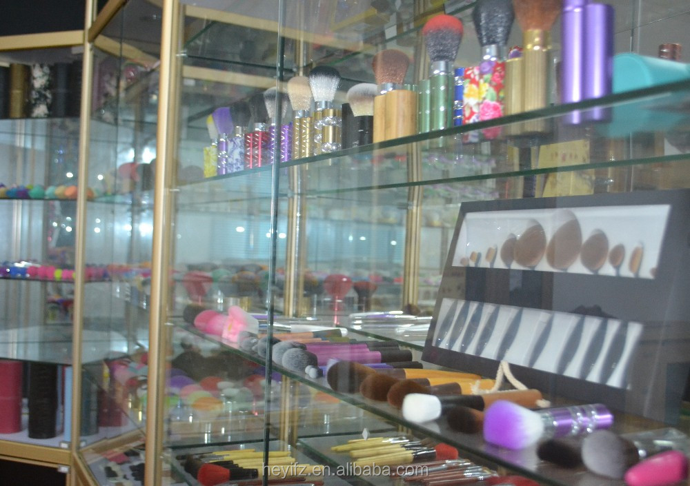 化粧ブラシセット7ピースあたりaブラックpuケースキャリーの利便性パウダーブラシキット 問屋・仕入れ・卸・卸売り