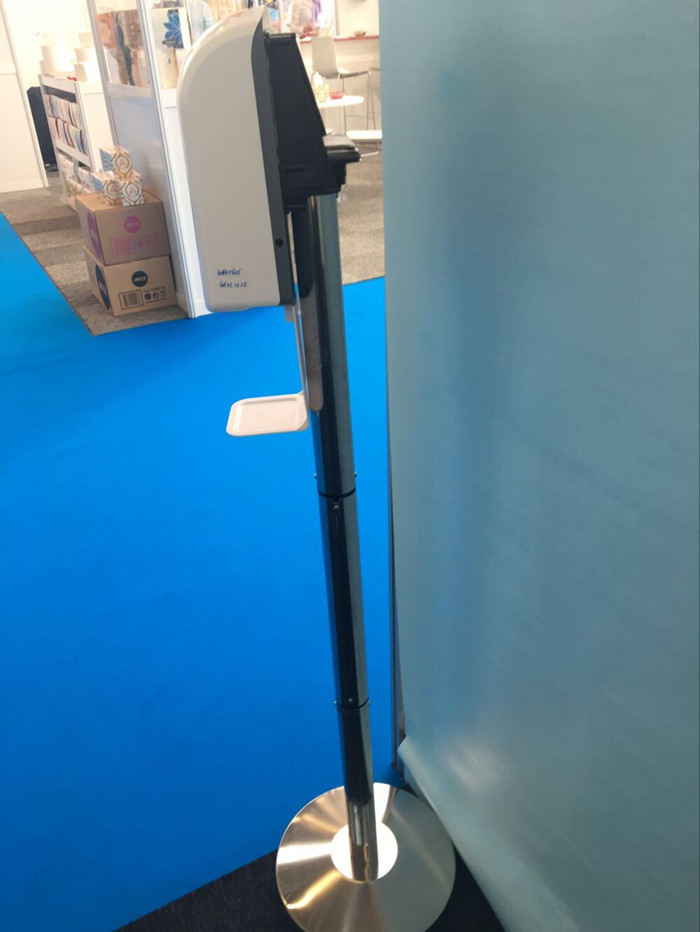 Sensor Hand Sanitizer Dispenser Floor Stand With Drip Tray - Buy