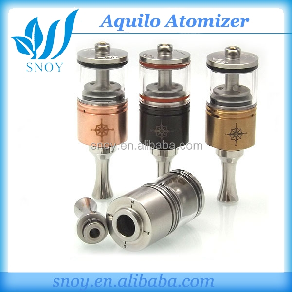 2014 Best quality modern design e cigarette Aquilo Atomizer clone rda aqulio atomizer for mechanical mod