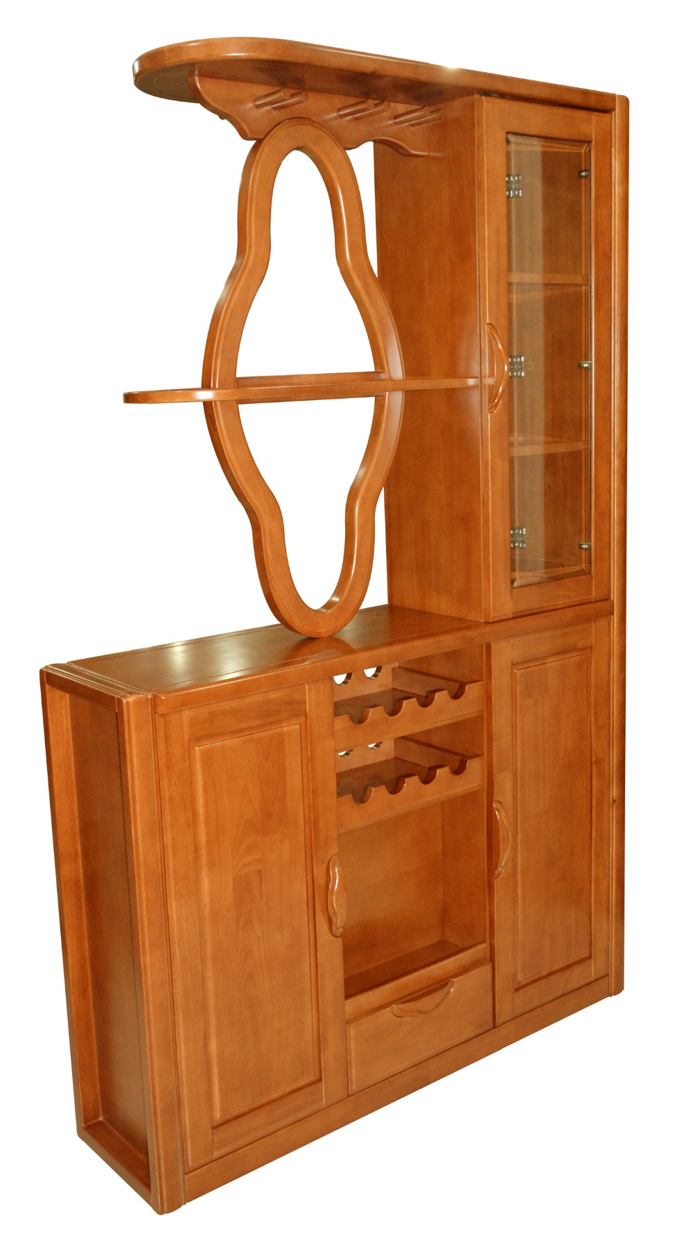 Moderne massief houten meubels woonkamer wijn vitrinekast divider ...