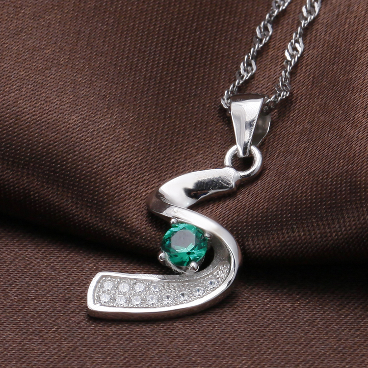 2014ファッションhot sale925シルパージルコニアペンダントロジウムメッキ＆ローズゴールドメッキアクセサリージュエリー問屋・仕入れ・卸・卸売り