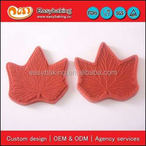 New arrival silicone maple leaf fondant cake decoration leaf