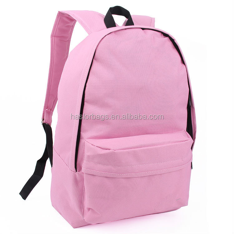 Wholesale custom pink cheap book bags for school student
