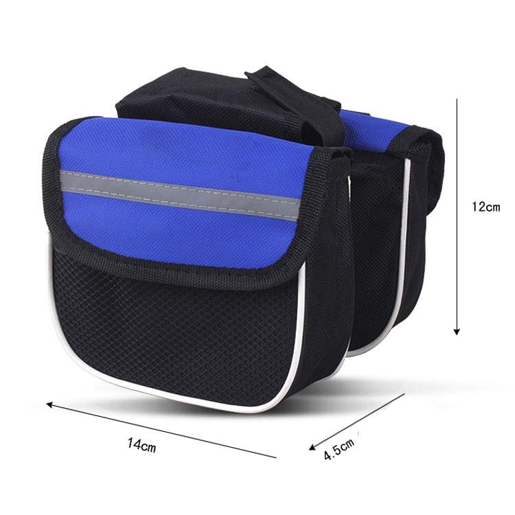 Roihao new arrival 600D polyester outdoor transport bicycle saddle bag