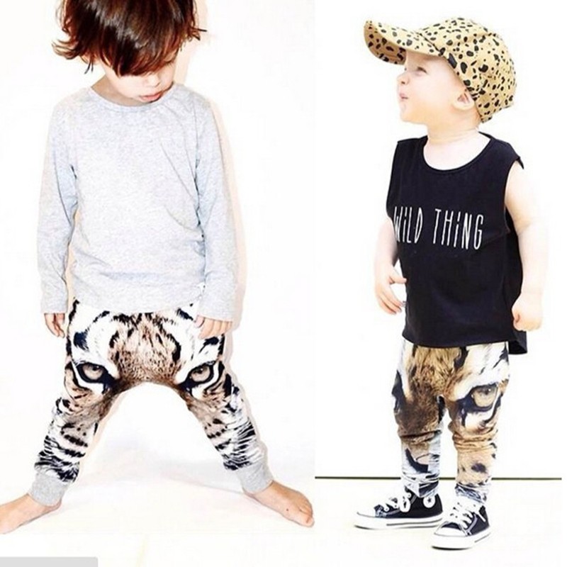ファッションの赤ちゃん男の子と女の子パンツベルベットハーレムパンツ虎プリント幼児パンツ仕入れ・メーカー・工場