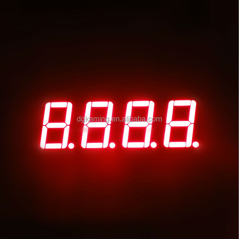 Red 0.5641inch four 4 quad digit led clock circuit board