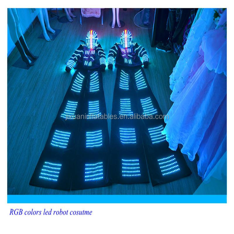 光ロボットを導いたステージのパフォーマンスの衣装コスプレＬＥＤ発光夜のクラブのためにバーやパーティー仕入れ・メーカー・工場