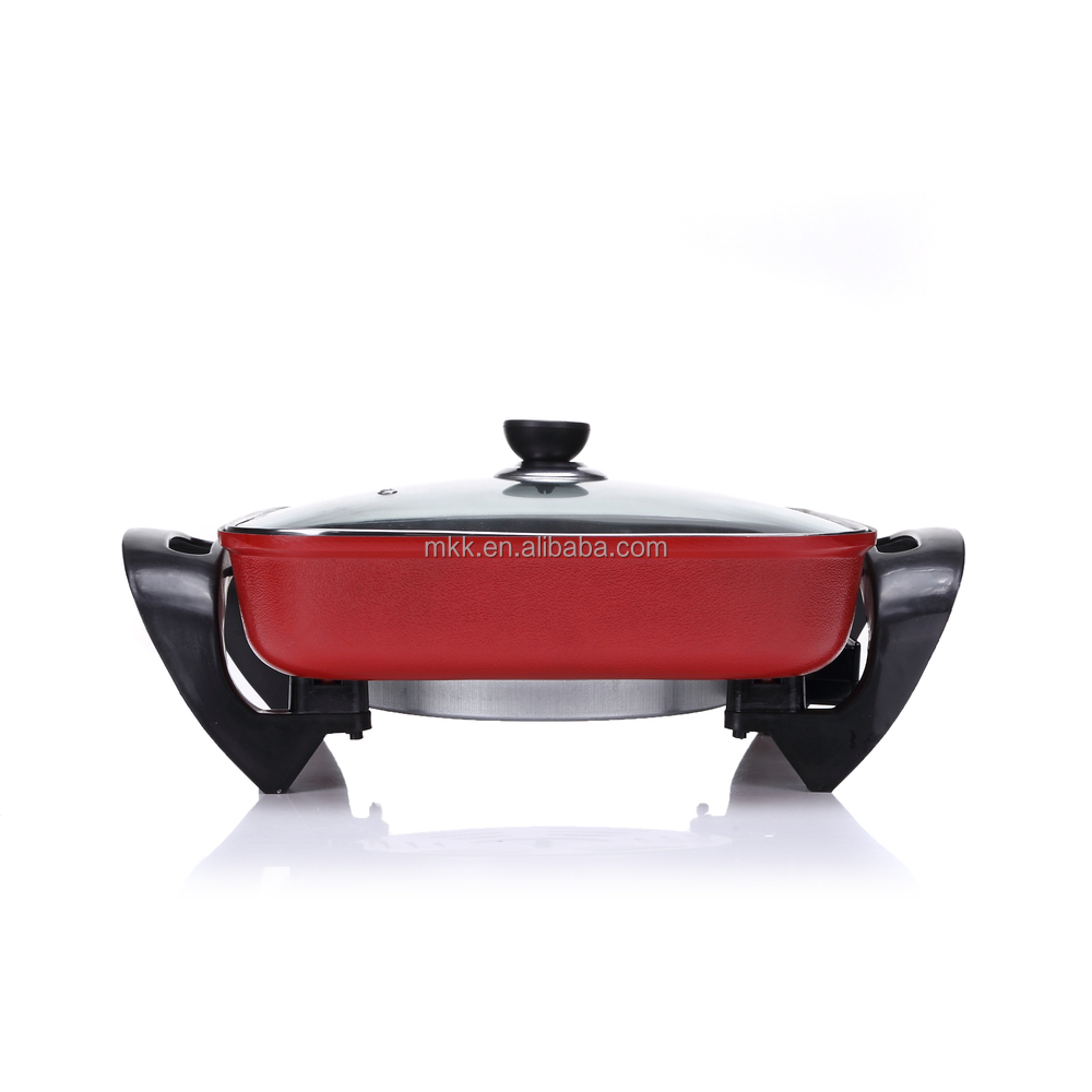 熱い販売2015アルミノン- スティック電気蓋付き両手鍋、 ceと鍋を調理問屋・仕入れ・卸・卸売り