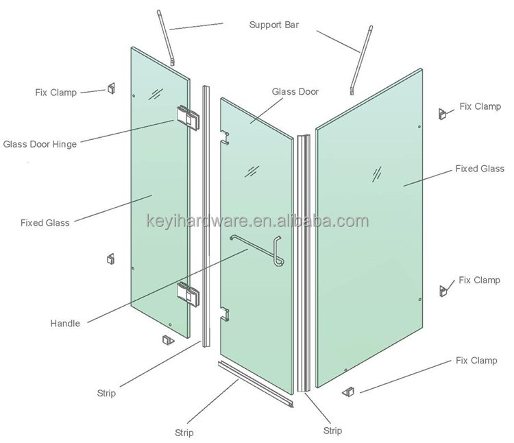Glass Shower Door Hinges Glass Clamp Hinge For Shower Room Buy