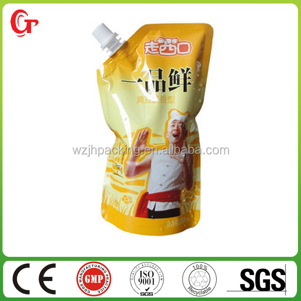 custom design fess tea bag with spout