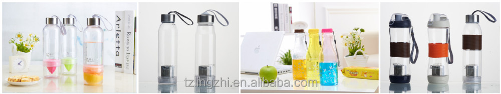 プラスチック透明な水のボトル、 bpaフリー、 pda、 sgs問屋・仕入れ・卸・卸売り