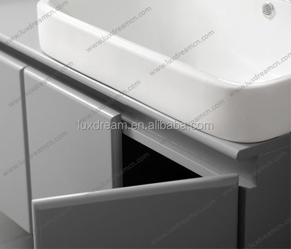 近代的な容器シンク灰色のバスルームの鏡付き洗面化粧台仕入れ・メーカー・工場