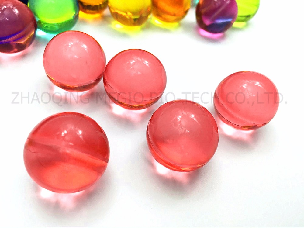 Rose Perles de bain nacrees rondes parfum cerise