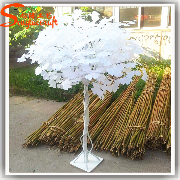Plastic Artificial Fake White Birch Trees Ficus Wedding Trees
