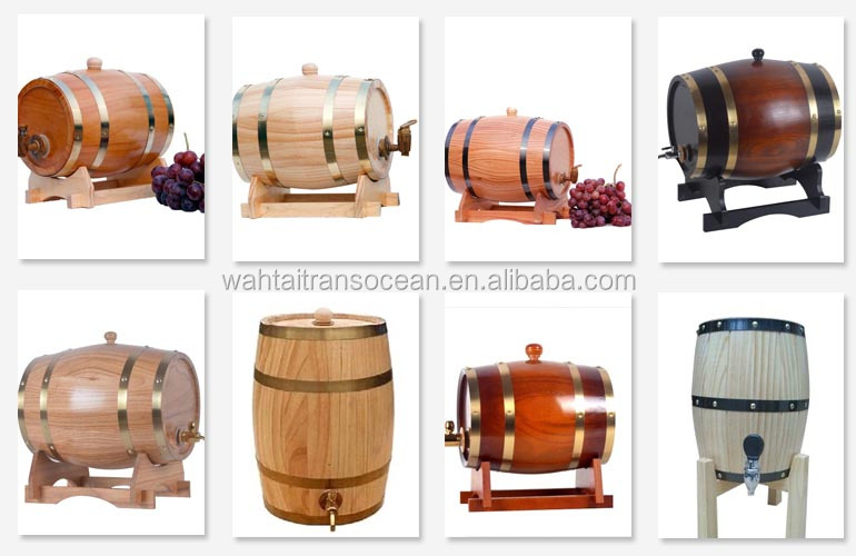 Cute Wood Keg With Printing