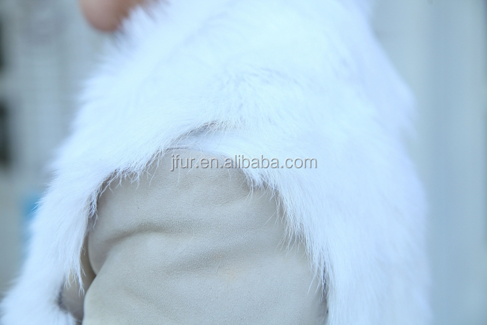 新しいフラッシュスタイルレックスウサギの毛皮と革ジャケット女性のウサギの毛皮のドレスダブルフェイス毛皮コート仕入れ・メーカー・工場