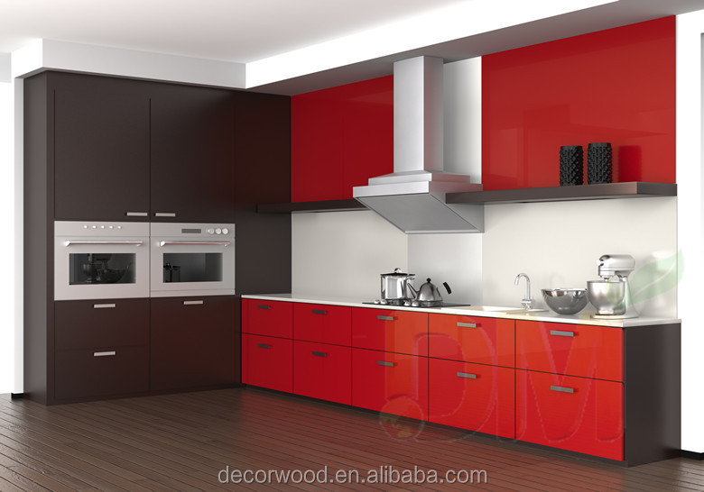 2014 Red Shaker Door Kitchen Cabinet Color Combinations Design