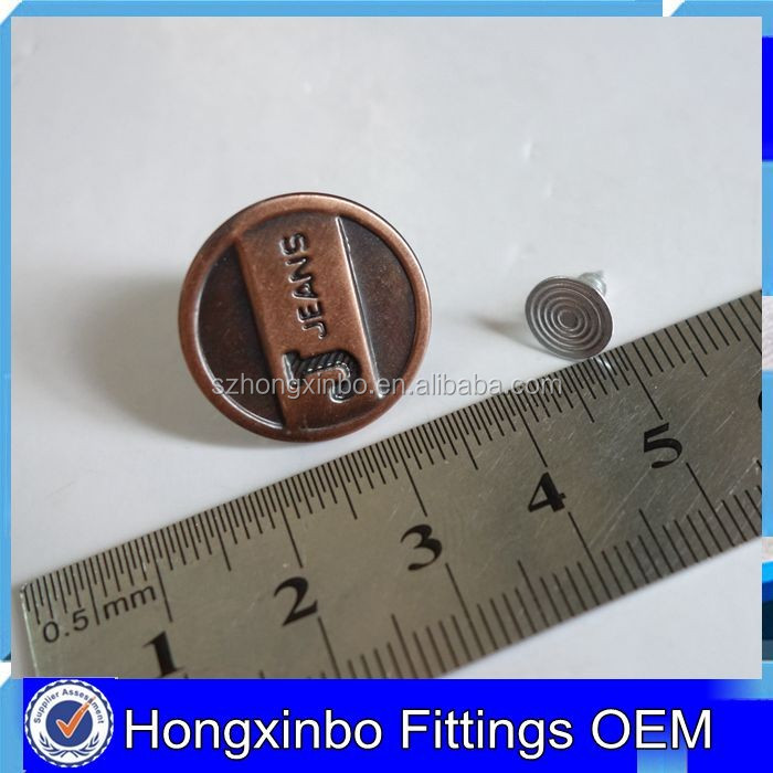 Hongxinbo工場カスタムファッション金属ボタン用ジーンズ衣服アクセサリー仕入れ・メーカー・工場