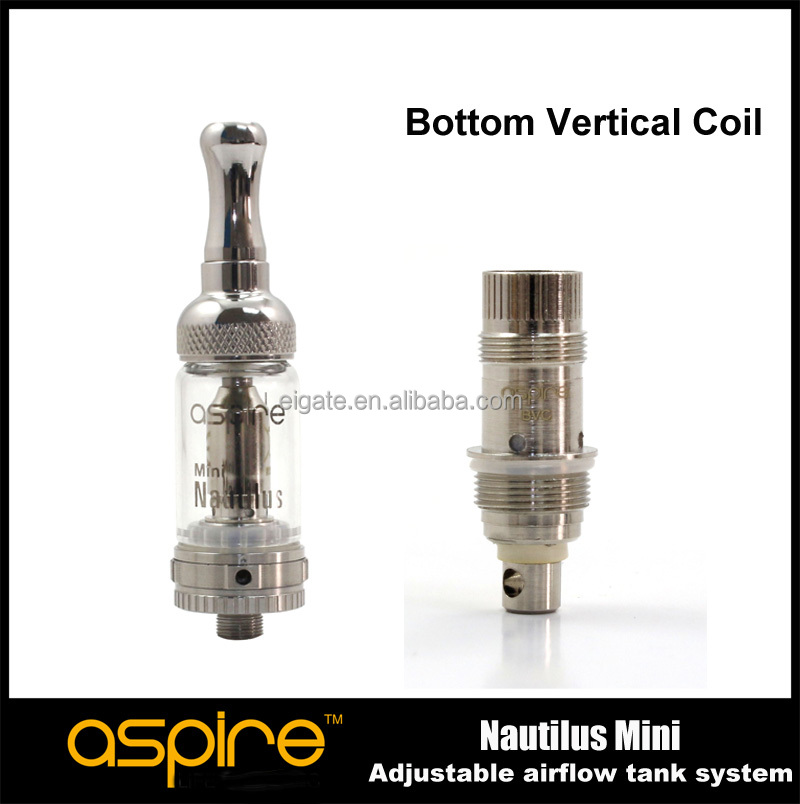 14 August newest aspire nautilus mini BVC coil best atomizer mini nautilus glassomizer