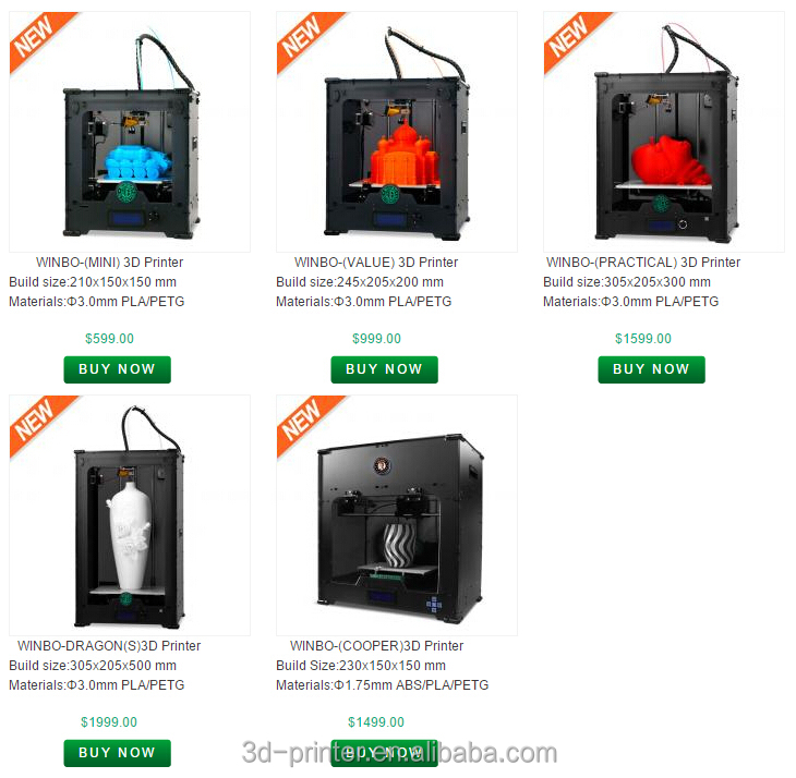 大規模な3dwinbo高速プリンタを構築45*31*50サイズとセンチメートル3キロフィラメント小売価格usd2999/set問屋・仕入れ・卸・卸売り
