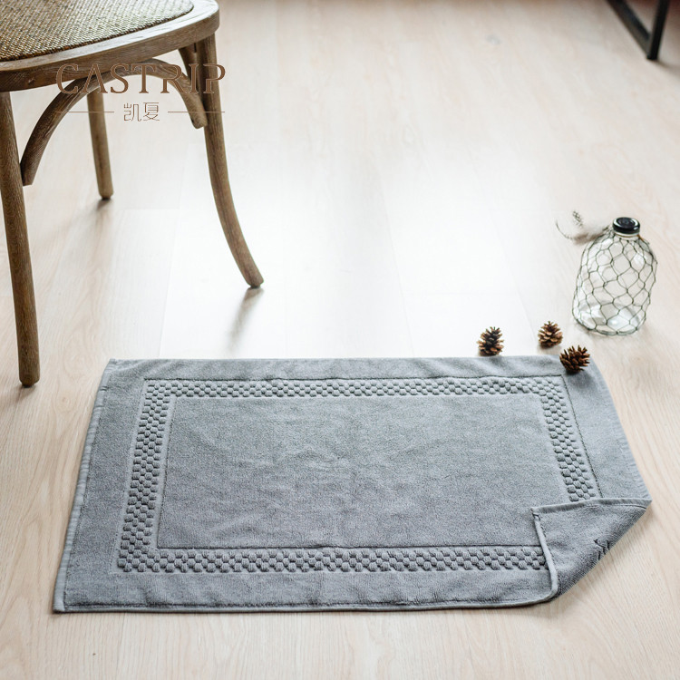 100 Cotton Custom Hotel Bathroom Used Jacquard Style White Bath Mat Buy Color Changing Bath