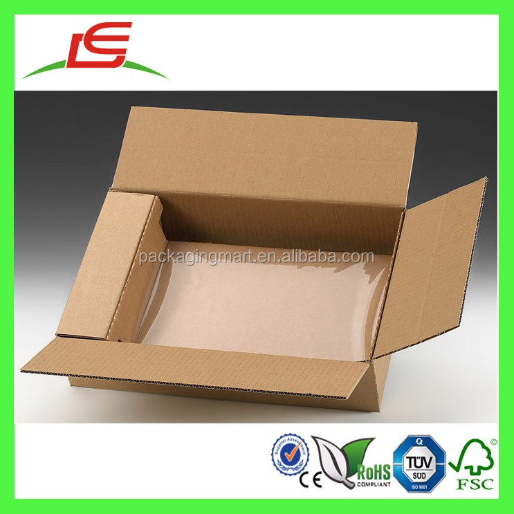 J899 Custom Folding Cardboard Laptop Shipping Boxes With Foam Insert