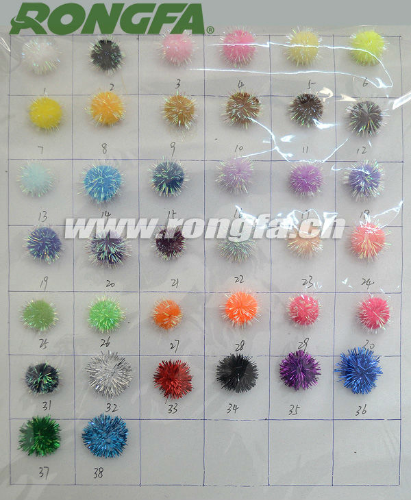 8mmdarice1/4『 ティンセルpompomsカラフルな工芸品、 グリッターpompoms仕入れ・メーカー・工場