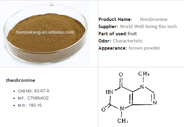 100% Natural High Quality Cocoa Extract Powder 10% 20% theobromine/Cocoa Extract Powder theobromine