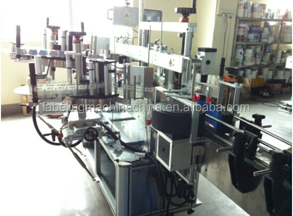Front and back and neck labeling machine