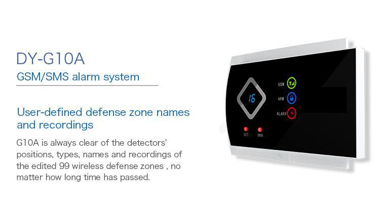 2015 New Android & IOS App Controlled Smart GSM wireless security gsm alarm system with 99 wireless Zones
