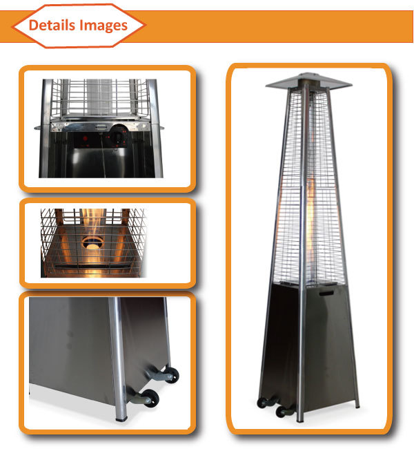 Hot Selling pyramid flame gas patio heater