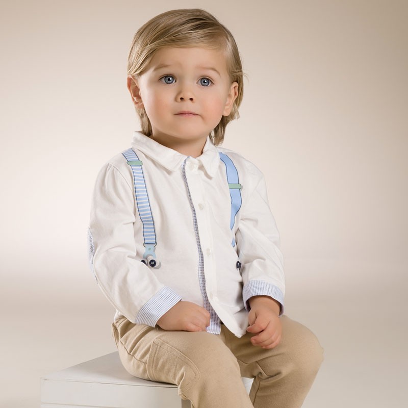 DB3562デイブベラ春男の子プリントシャツよちよちトップ幼児シャツ男の子ハンサムシャツグリッドチェック柄シャツ仕入れ・メーカー・工場