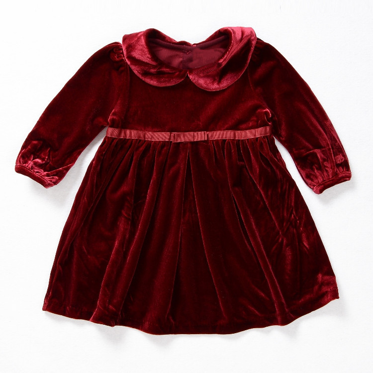 velvet baby girl frocks