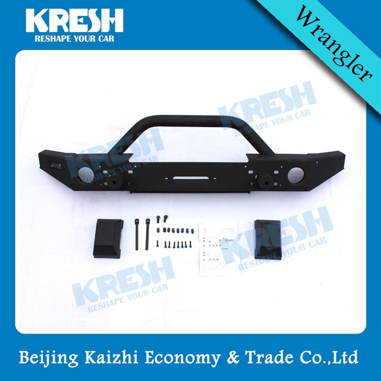 Jeep wrangler front bumper guard protection #1