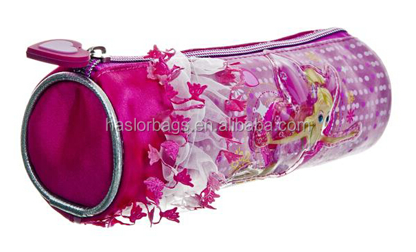 Cute Elfin Rolling Pencil Bag /Pencil Case with Ribbon for Girls