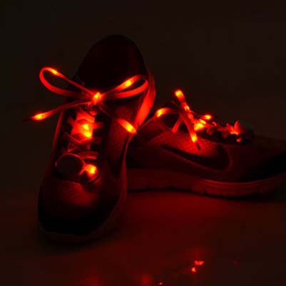 光主導の靴フラット靴紐を点滅led靴ひも簡単に使用するソフトナイロンsl006パーティーで客に配る飾り物仕入れ・メーカー・工場