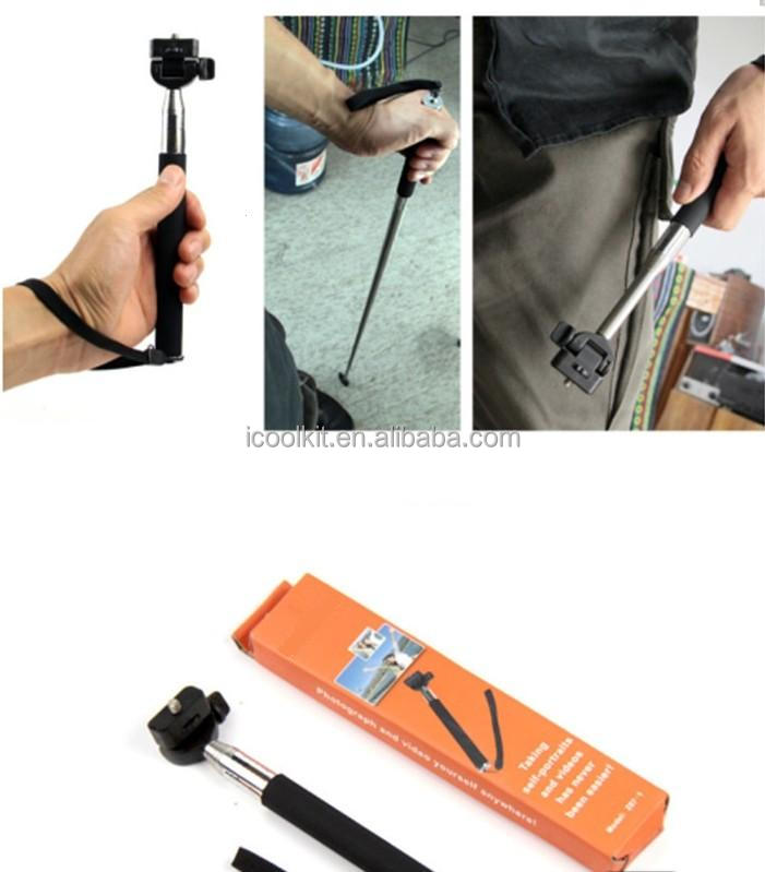 新しい携帯電話用一脚2014年selfieホルダー、 selfieスティック柔軟な三脚タイプとデジタルカメラの使用のためのiphone用一脚問屋・仕入れ・卸・卸売り