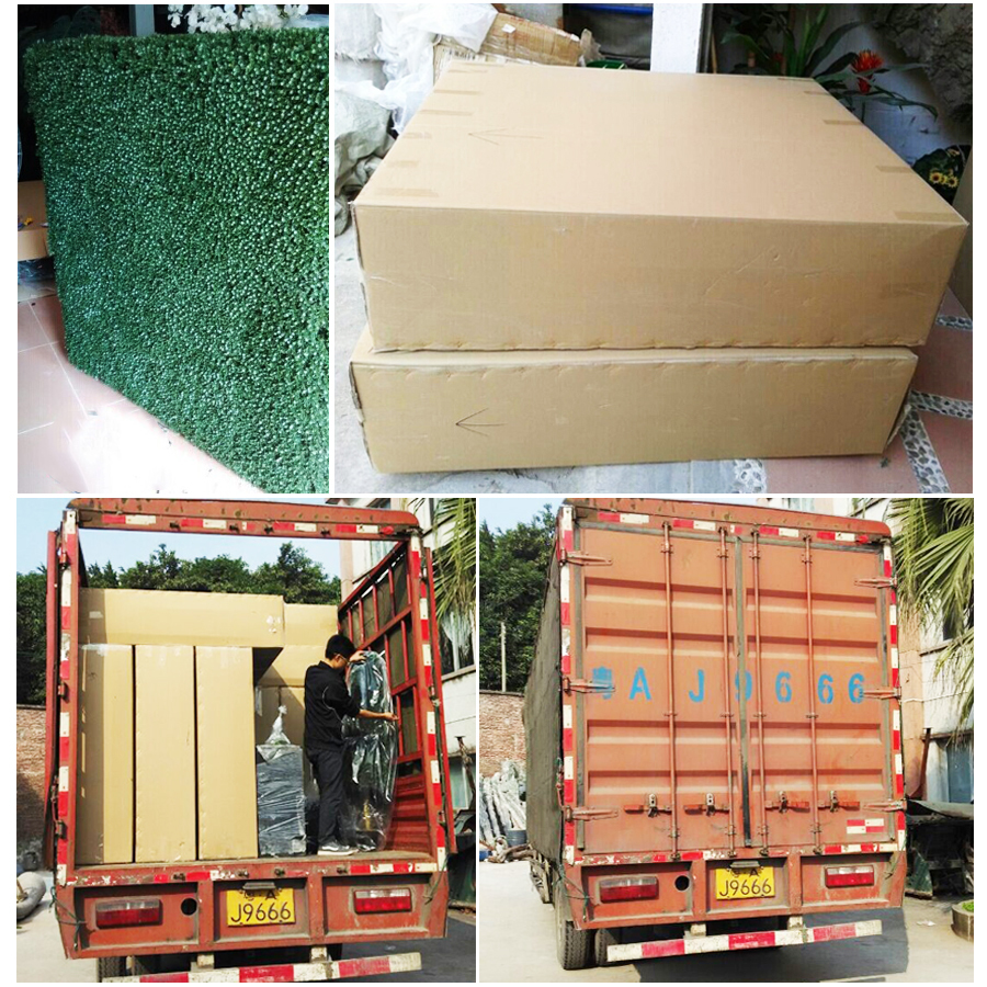 Mooie kunstmatige plastische groene buxus haag hek haag ...