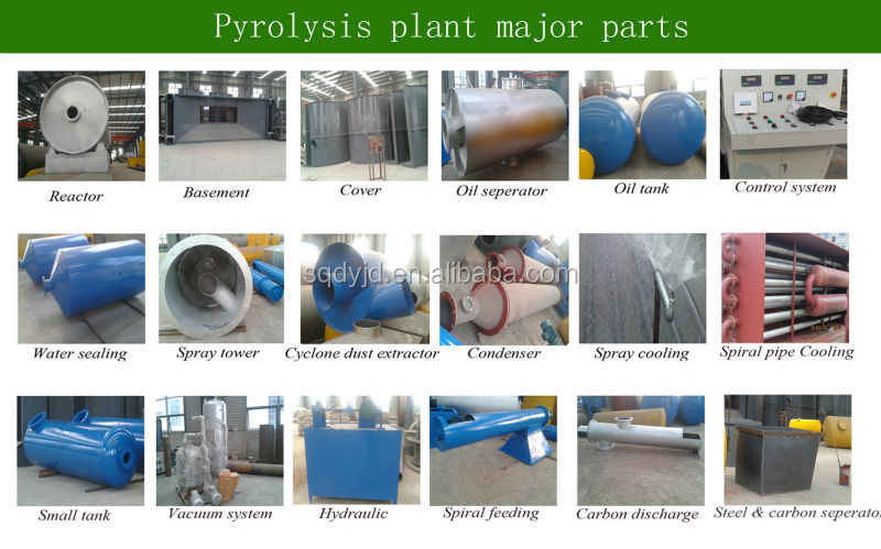 Waste Tyre To Oil Recycling Plant Top Quality Competitive Price 10Ton Capacity