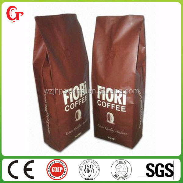 Custom printed back center sealed plastic tea bag with side gusset