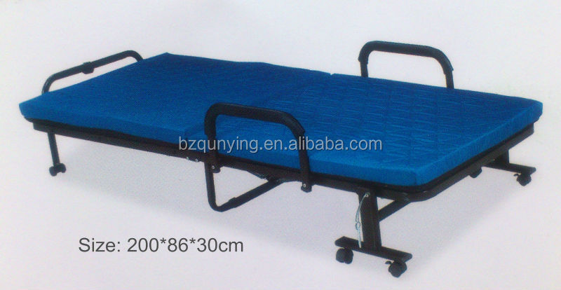 トップ販売取り外し可能なスチール管折り畳み式調節可能なヘッドレスト付きベッド仕入れ・メーカー・工場