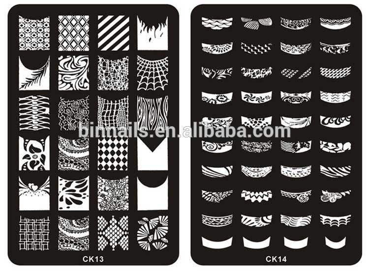 CK nail stamping plates 2015 nail stamp plate